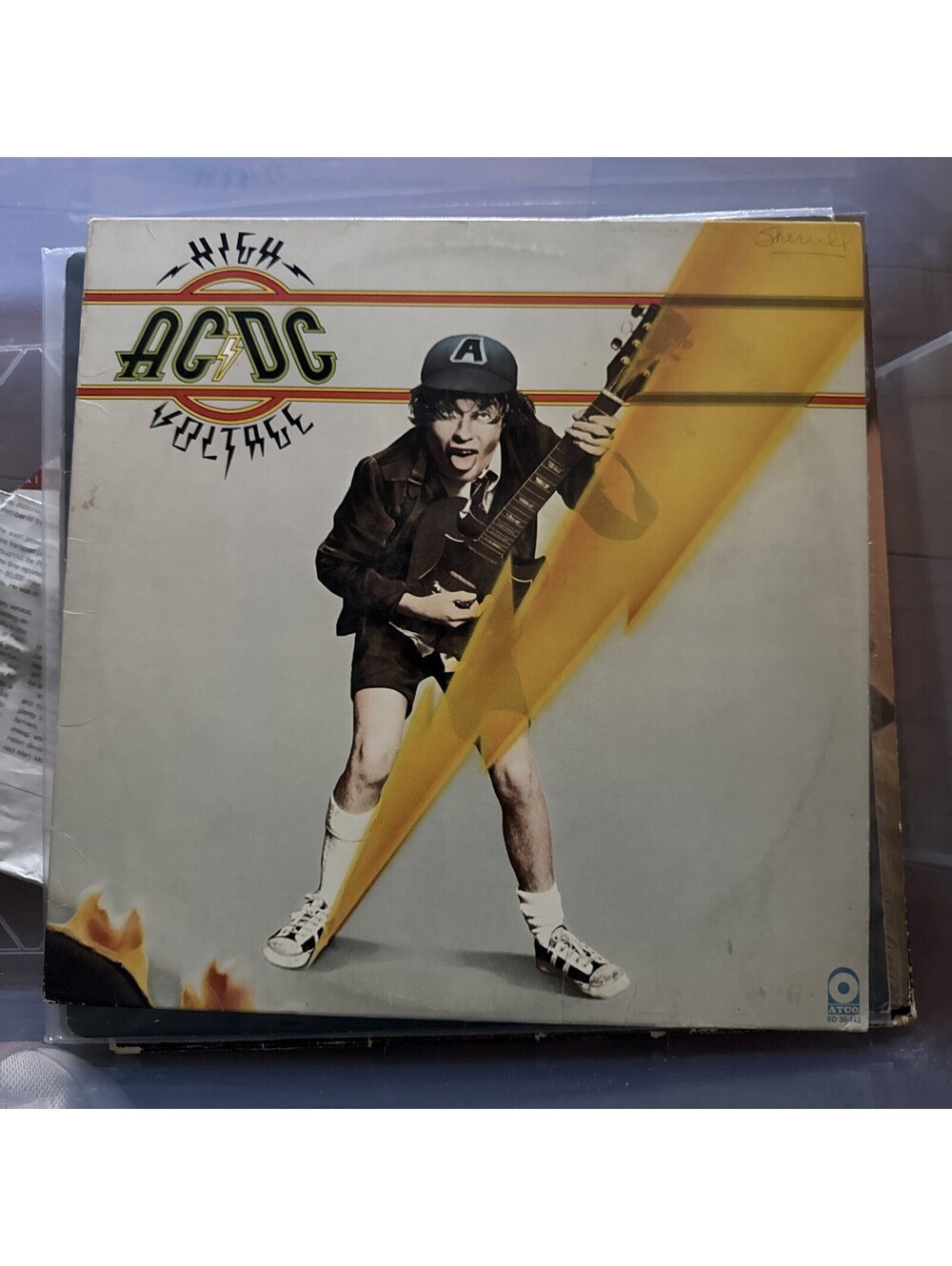 AC/DC "HIGH VOLTAGE" SD36142 RARE 1976 ATCO VINYL ALBUM in Ex Condit 1ST PRESS!!